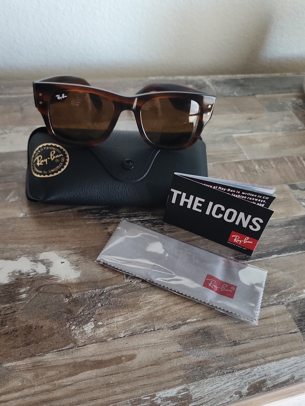 Men Brown Mega Raybans